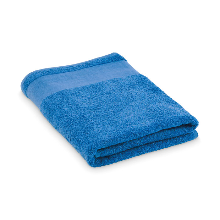 Serviette de bain en coton 380 g/m² 70 × 140 cm Island 70 Bleu royal